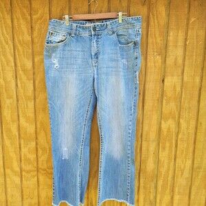 Rock & Roll Cowboy Distressed Denim Jeans Mens Size 38 X 32